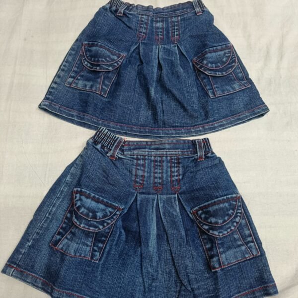 Denim Skirts For Baby Girls | Set of 2 pcs
