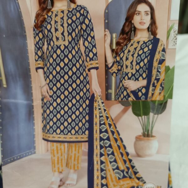 Pure Cotton Suit Pieces with Dupatta