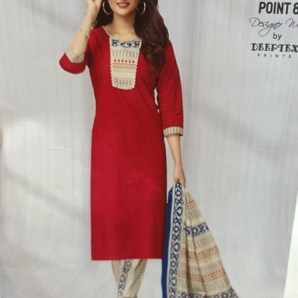 Pure Cotton Suit Pieces with Dupatta