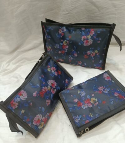 Travel Organizer Pouch - Multi-Compartment | Waterproof | Foldable & Lightweight | Assorted Prints