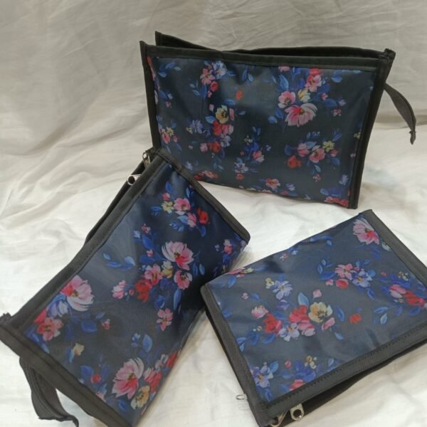 Travel Organizer Pouch - Multi-Compartment | Waterproof | Foldable & Lightweight | Assorted Prints