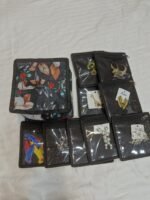 Detachable Jewellery Organizer Box with 10 Removable Pouches for Earrings, Rings & Accessories