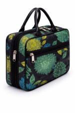 Floral Printed Makeup & Jewellery Organiser Bag with 8 Partitions and Secret Pockets – Sristy Boutique