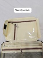 Floral Printed Makeup & Jewellery Organiser Bag with 8 Partitions and Secret Pockets – Sristy Boutique